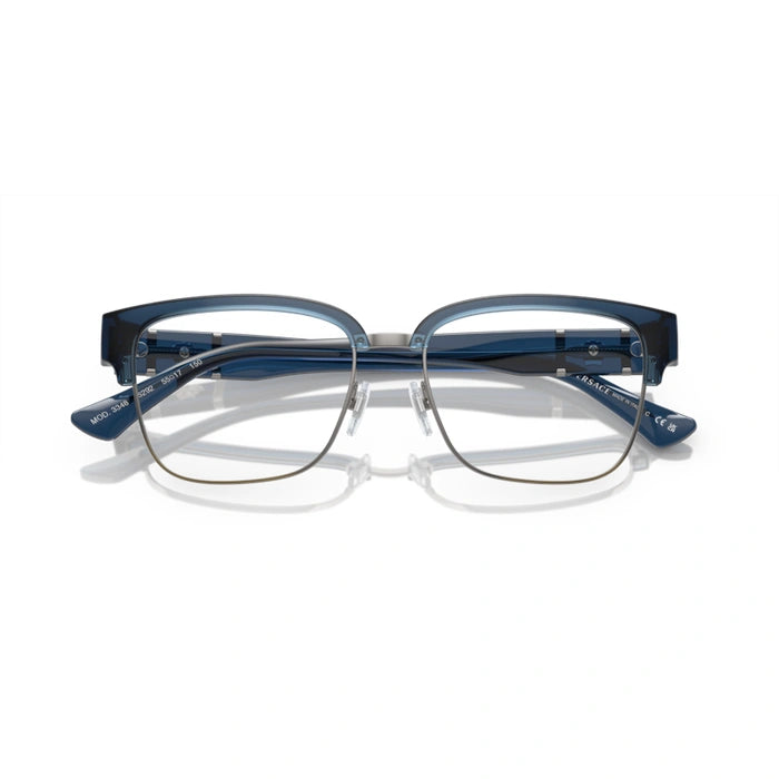 Versace 0VE3348 5292 - Blue Transparent Man Eyeglasses 55 (L) 5