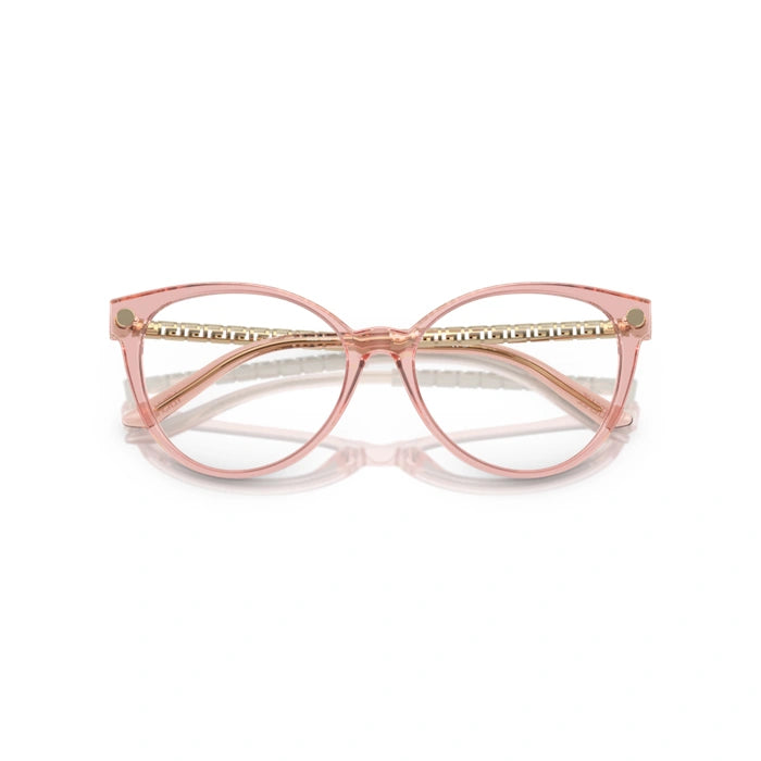 Versace 0VE3353 5323 - Transparent Pink Woman Eyeglasses 52 (S) 5