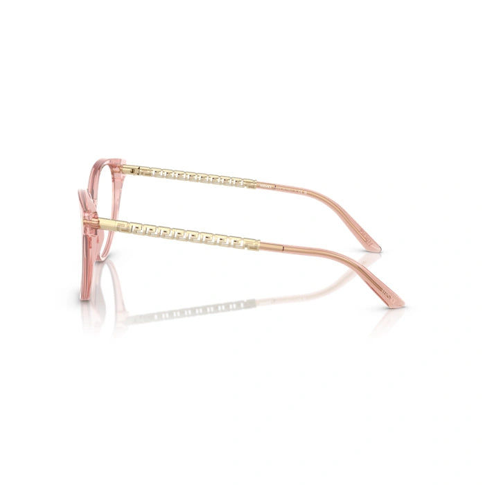 Versace 0VE3353F 5323 - Transparent Pink Woman Eyeglasses 54 (L) 2