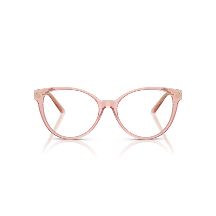 Versace 0VE3353F 5323 - Transparent Pink Woman Eyeglasses 54 (L) 4