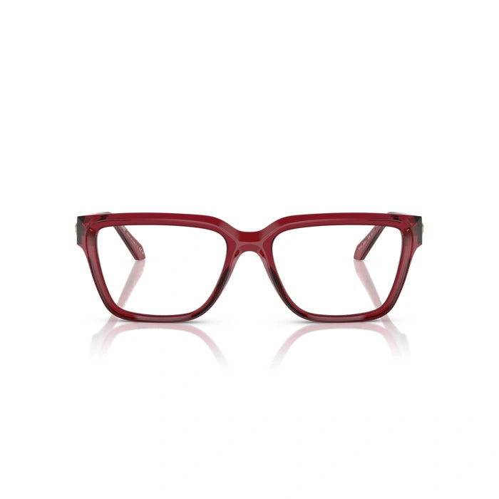Versace 0VE3357 388 - Red Transparent Woman Eyeglasses 55 (L) 4