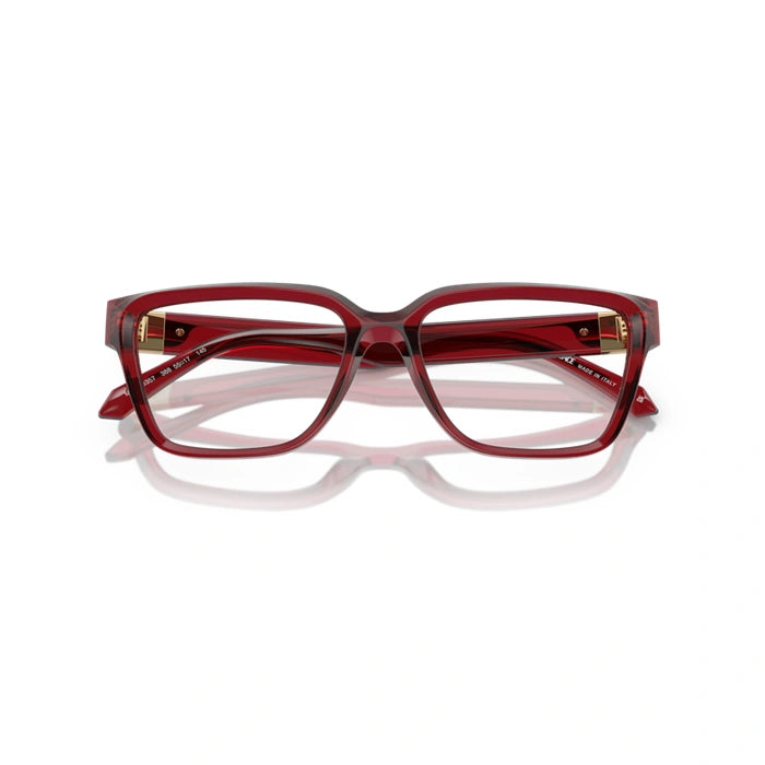 Versace 0VE3357 388 - Red Transparent Woman Eyeglasses 55 (L) 5