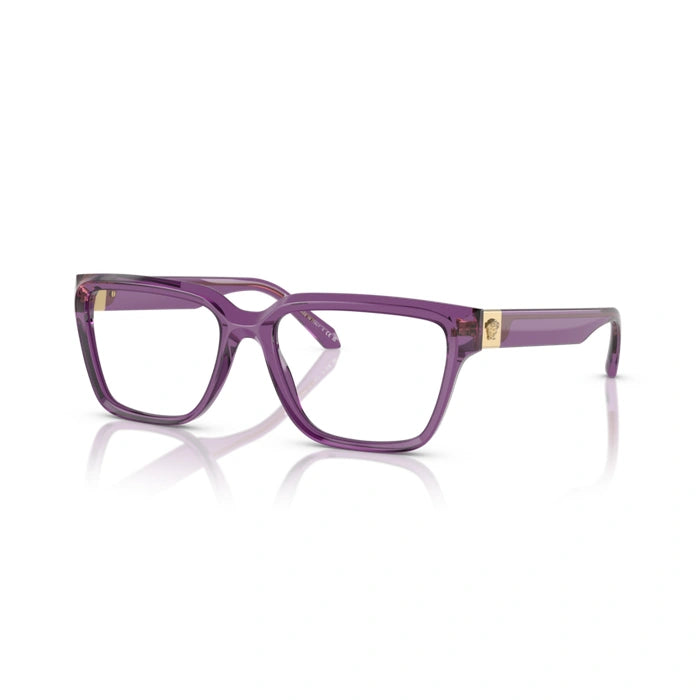 Versace 0VE3357 5464 - Violet Transparent Woman Eyeglasses 53 (M) 1
