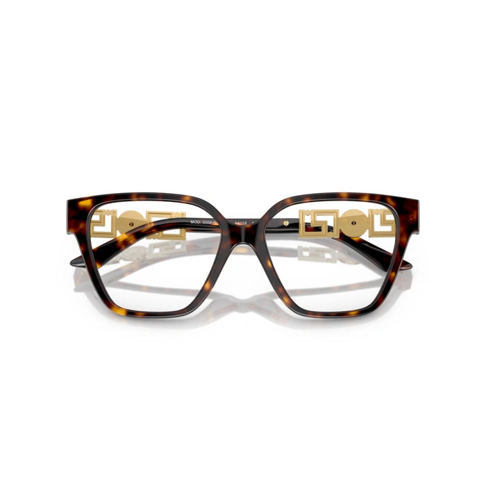 Versace 0VE3358B 108 - Havana Woman Eyeglasses 52 (S) 5