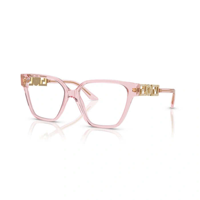 Versace 0VE3358B 5472 - Transparent Pink Woman Eyeglasses 54 (M) 6