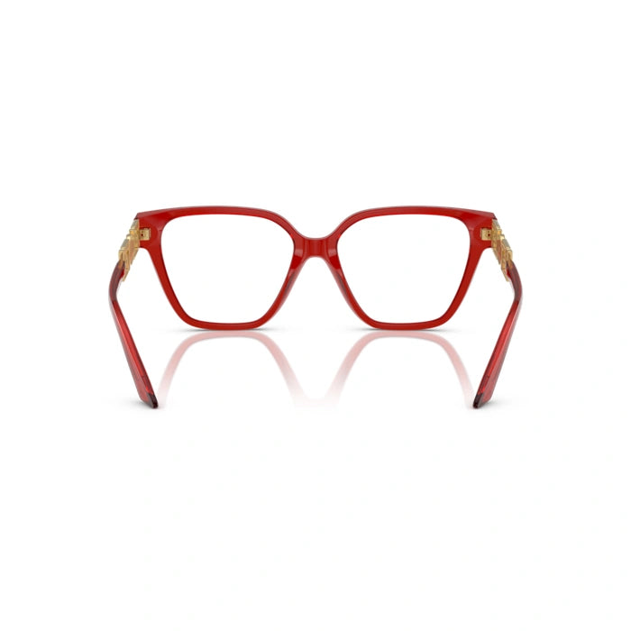 Versace 0VE3358B 5476 - Transparent Red Woman Eyeglasses 52 (S) 3