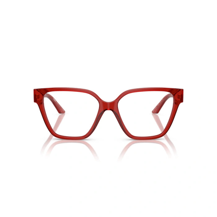 Versace 0VE3358B 5476 - Transparent Red Woman Eyeglasses 52 (S) 4