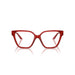 Versace 0VE3358B 5476 - Transparent Red Woman Eyeglasses 52 (S) 4