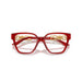 Versace 0VE3358B 5476 - Transparent Red Woman Eyeglasses 54 (M) 5