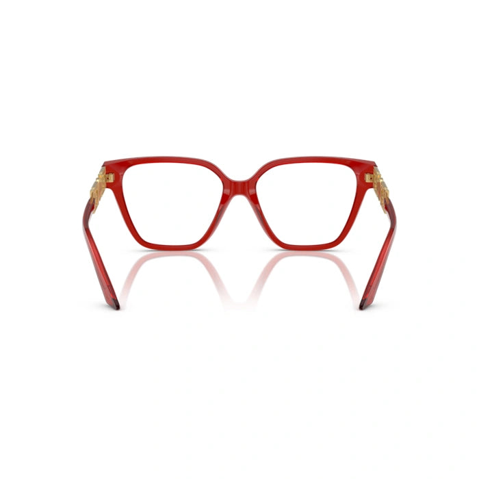 Versace 0VE3358BF 5476 - Transparent Red Woman Eyeglasses 54 (M) 3