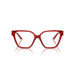 Versace 0VE3358BF 5476 - Transparent Red Woman Eyeglasses 54 (M) 4