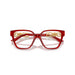 Versace 0VE3358BF 5476 - Transparent Red Woman Eyeglasses 54 (M) 5