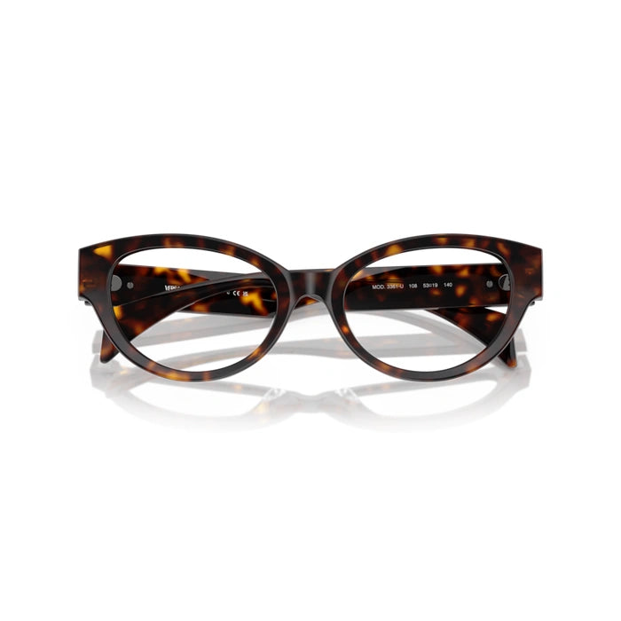 Versace 0VE3361U 108 - Havana Woman Eyeglasses 51 (S) 5