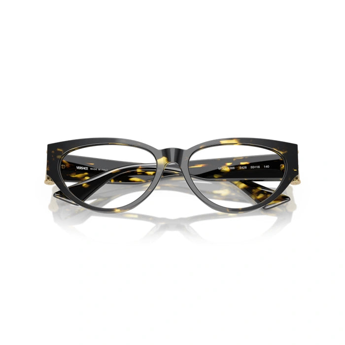 Versace 0VE3366 5428 - Brown Yellow Havana Woman Eyeglasses 53 (L) 5