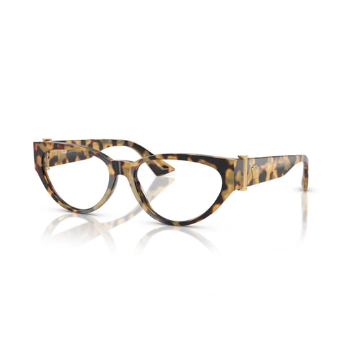 Versace 0VE3366 777 - Brown Yellow Havana Woman Eyeglasses 55 (XL) 1