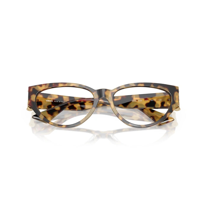 Versace 0VE3366 777 - Brown Yellow Havana Woman Eyeglasses 53 (L) 5