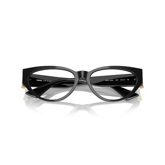 Versace 0VE3366 Gb1 - Black Woman Eyeglasses 53 (L) 5