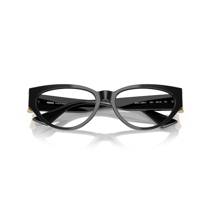 Versace 0VE3366F Gb1 - Black Woman Eyeglasses 55 (XL) 5