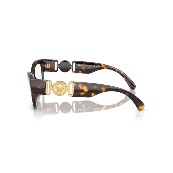 Versace 0VE3367U 108 - Havana Woman Eyeglasses 52 (S) 2