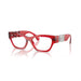 Versace 0VE3367U 5495 - Red Transparent Woman Eyeglasses 54 (M) 1