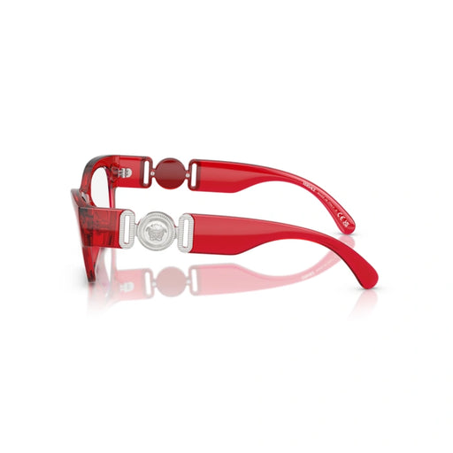Versace 0VE3367U 5495 - Red Transparent Woman Eyeglasses 54 (M) 2