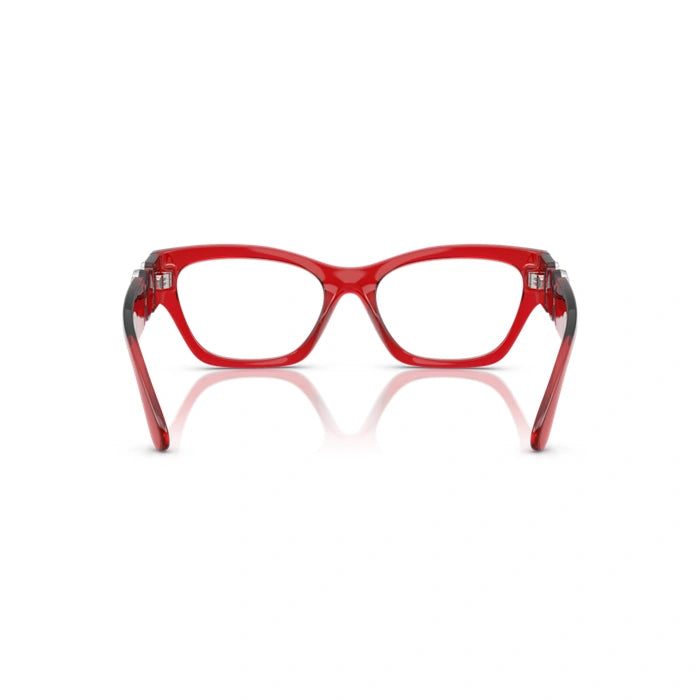 Versace 0VE3367U 5495 - Red Transparent Woman Eyeglasses 54 (M) 3