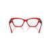 Versace 0VE3367U 5495 - Red Transparent Woman Eyeglasses 54 (M) 3