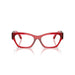 Versace 0VE3367U 5495 - Red Transparent Woman Eyeglasses 54 (M) 4
