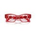 Versace 0VE3367U 5495 - Red Transparent Woman Eyeglasses 54 (M) 5