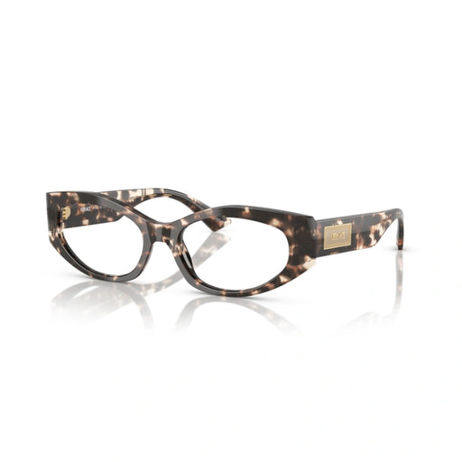 Versace 0VE3369 5498 - Havana Grey Woman Eyeglasses 53 (M) 1