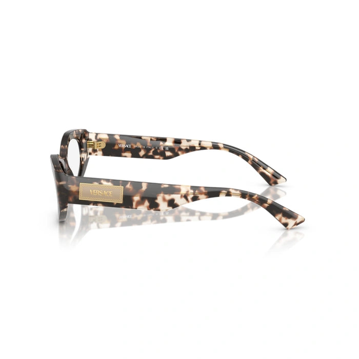 Versace 0VE3369 5498 - Havana Grey Woman Eyeglasses 51 (S) 2