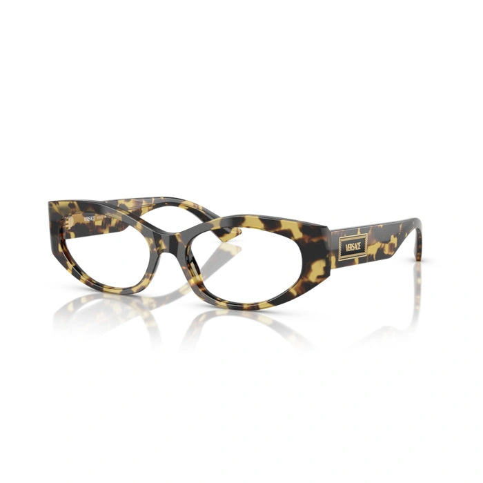 Versace 0VE3369 777 - Brown Yellow Havana Woman Eyeglasses 53 (M) 6