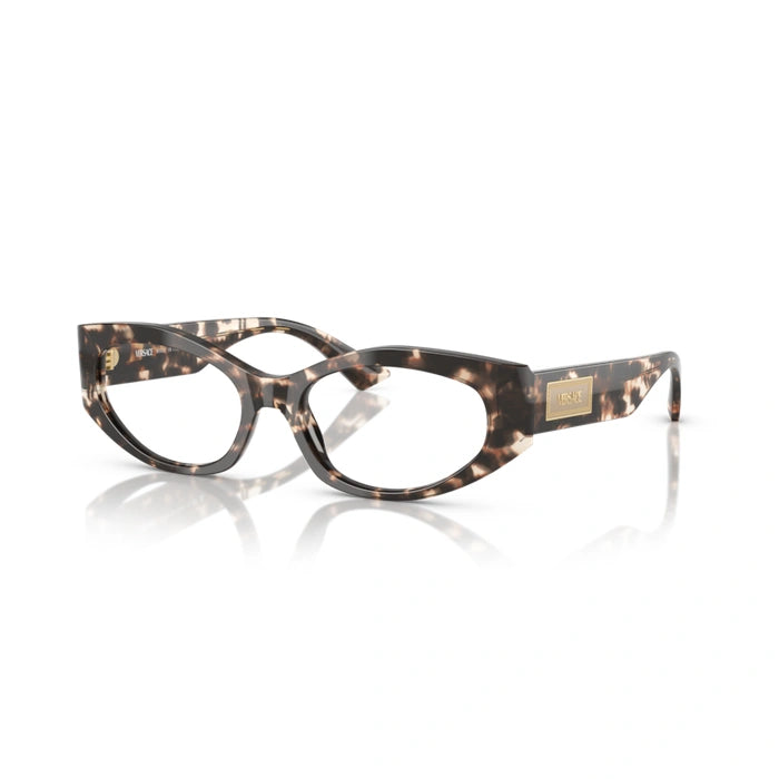 Versace 0VE3369F 5498 - Havana Grey Woman Eyeglasses 53 (M) 6