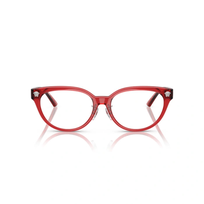 Versace 0VE3370D 5495 - Red Transparent Woman Eyeglasses 54 (M) 4