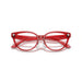 Versace 0VE3370D 5495 - Red Transparent Woman Eyeglasses 54 (M) 5
