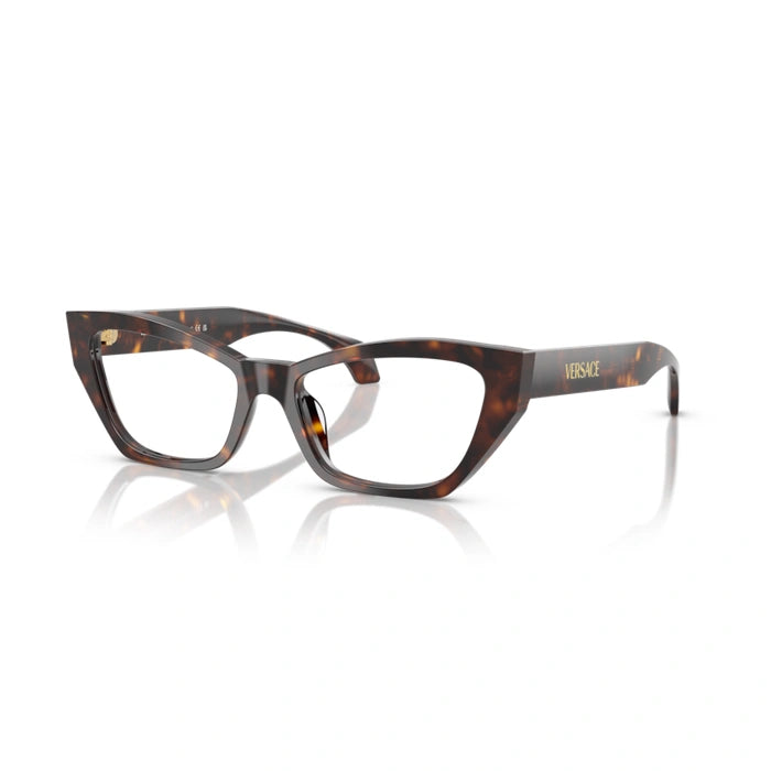 Versace 0VE3373U 108 - Dark Havana Woman Eyeglasses 52 (S) 6