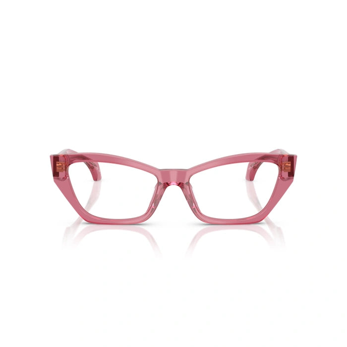 Versace 0VE3373U 5516 - Transparent Pink Woman Eyeglasses 52 (S) 4