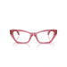Versace 0VE3373U 5516 - Transparent Pink Woman Eyeglasses 54 (M) 4