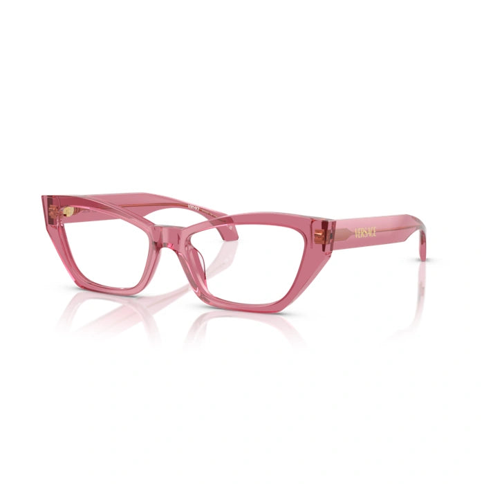 Versace 0VE3373U 5516 - Transparent Pink Woman Eyeglasses 54 (M) 6