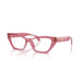 Versace 0VE3373U 5516 - Transparent Pink Woman Eyeglasses 52 (S) 6