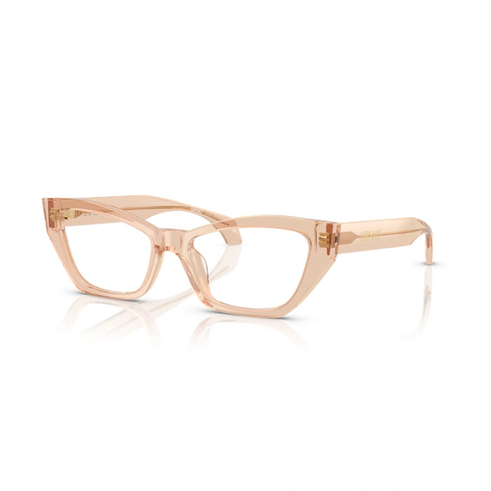 Versace 0VE3373U 5518 - Transparent Light Brown Woman Eyeglasses 54 (M) 1