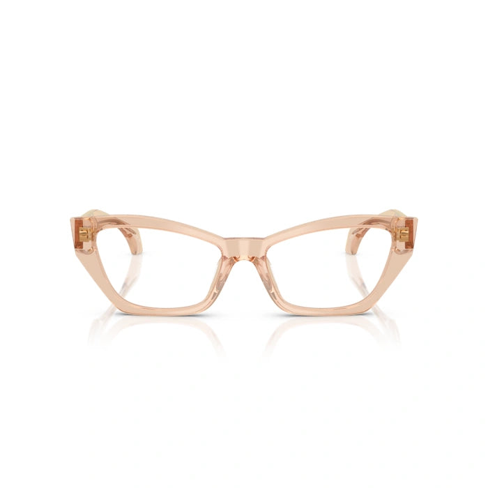 Versace 0VE3373U 5518 - Transparent Light Brown Woman Eyeglasses 52 (S) 4