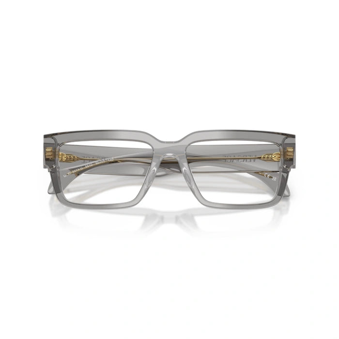 Versace 0VE3374U 5510 - Transparent Grey Man Eyeglasses 53 (S) 5