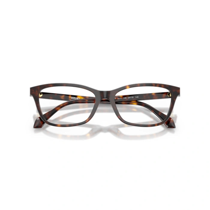 Versace 0VE3375 108 - Dark Havana Woman Eyeglasses 54 (S) 5