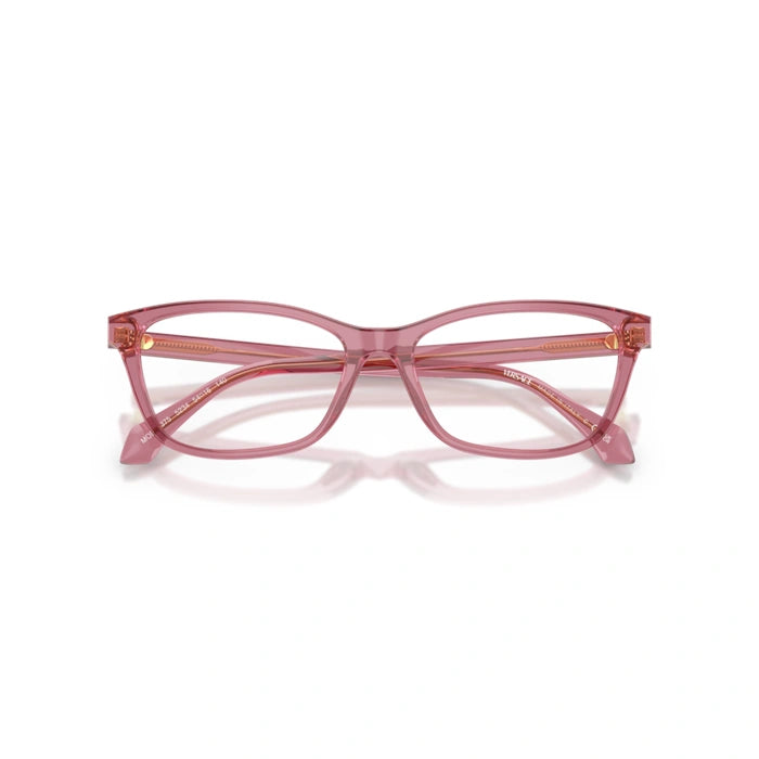 Versace 0VE3375 5234 - Transparent Amarena Woman Eyeglasses 52 (XS) 5