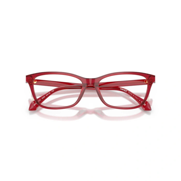 Versace 0VE3375 5520 - Transparent Red Woman Eyeglasses 52 (XS) 5