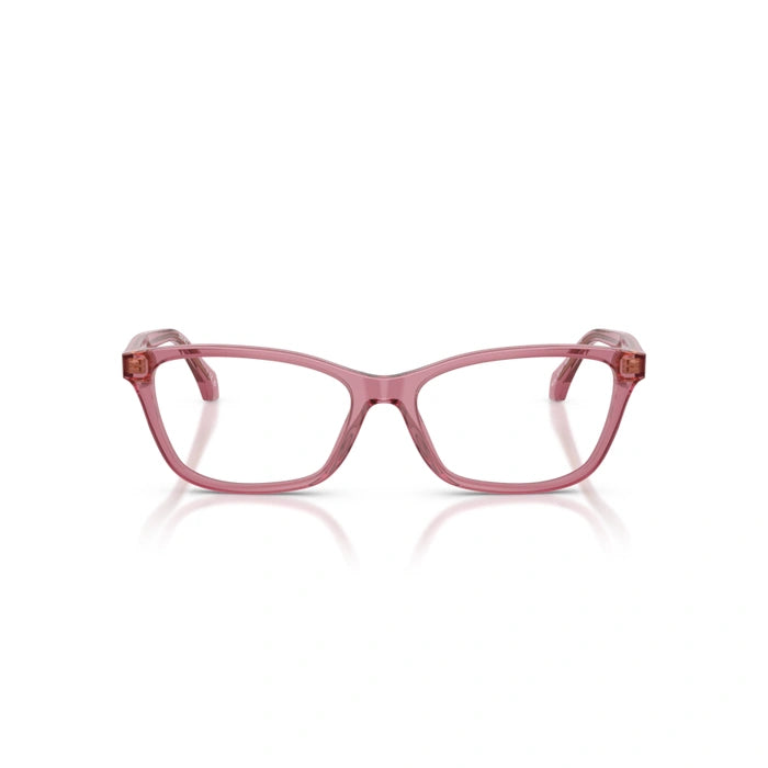 Versace 0VE3375F 5234 - Transparent Amarena Woman Eyeglasses 54 (XL) 4