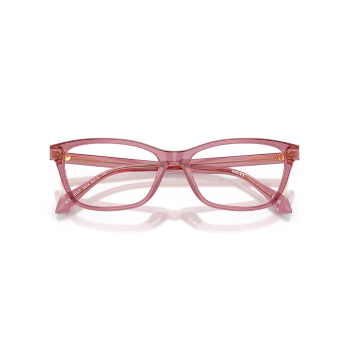 Versace 0VE3375F 5234 - Transparent Amarena Woman Eyeglasses 54 (XL) 5