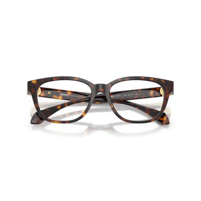 Versace 0VE3376U 108 - Havana Woman Eyeglasses 53 (M) 5