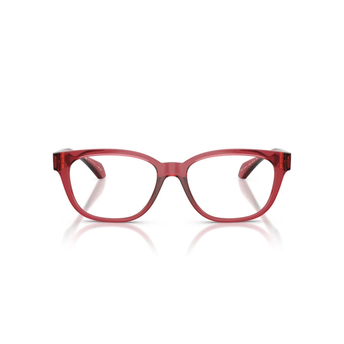 Versace 0VE3376U 5523 - Transparent Red Woman Eyeglasses 53 (M) 4